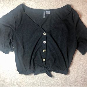Buttoned Crop Top